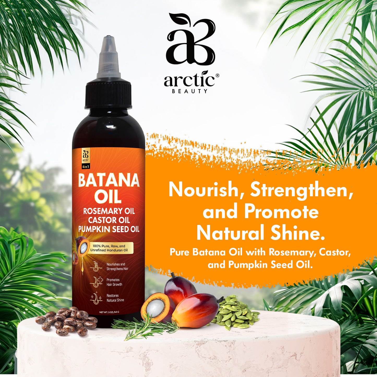 Batana Oil(Liquid & Cream Set) - All in 1 Blend with Batana, Rosemary, Castor & Pumpkin Seed Oils, Nourishes, Strengthens & Adds Shine, Unrefined & Pure for Fuller, Thicker Hair, Ideal for All Hair Types