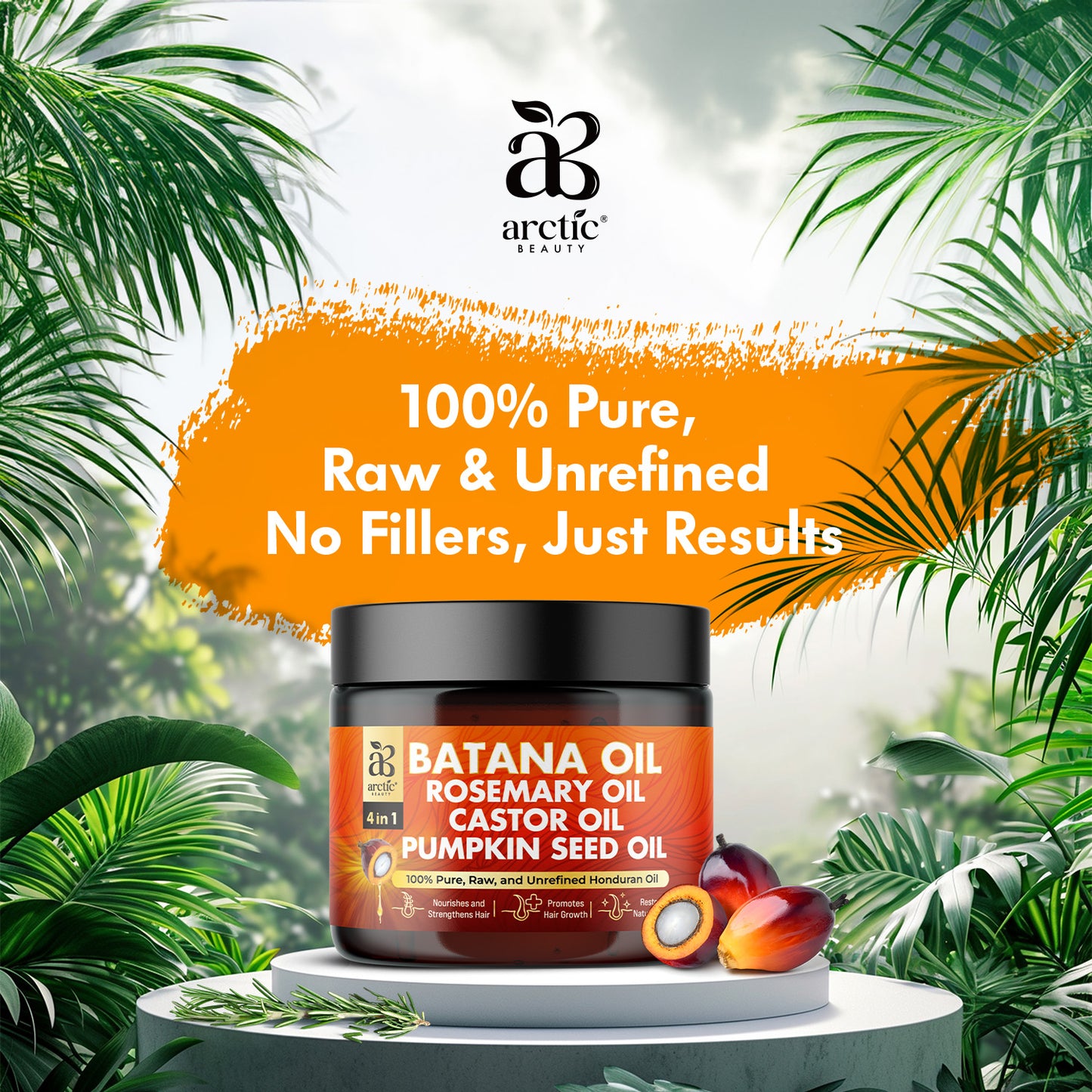Batana Oil(Liquid & Cream Set) - All in 1 Blend with Batana, Rosemary, Castor & Pumpkin Seed Oils, Nourishes, Strengthens & Adds Shine, Unrefined & Pure for Fuller, Thicker Hair, Ideal for All Hair Types